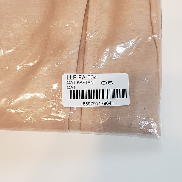 The Jetset Diaries Standard Kaftan in Oat One Size Fits Most Womens Summer Layer - Picture 6 of 7